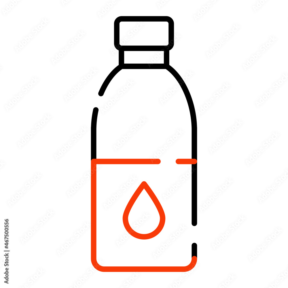 Poster A unique design icon of water bottle