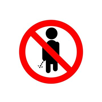 No pee sign image.no pissing sign