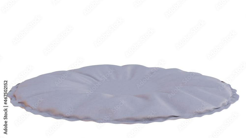 Wall mural 3d inflatable pillow made of light fabric