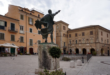 Statue of Marco Tullio Cicerone  - obrazy, fototapety, plakaty