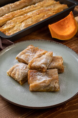 dessert con zucca gialla