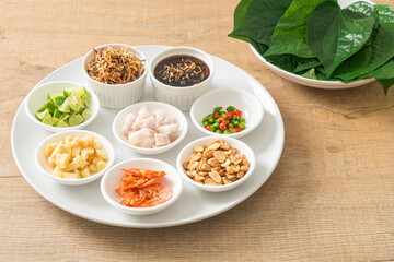 Miang kham - A royal leaf wrap appetizer