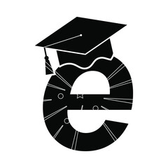 graduation hats. vector illustration Eps 10