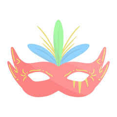 carnival costume for carnival color illustration