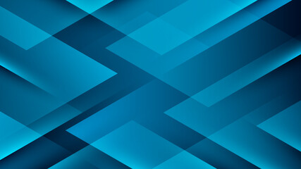 Blue gradient background with combination abstract shapes.