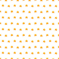 Little golden gradient stars vector seamless pattern background.
