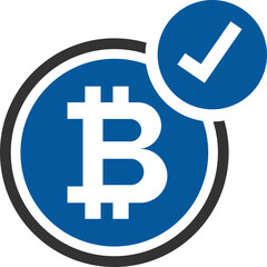 Obraz premium bitcoin accepted
