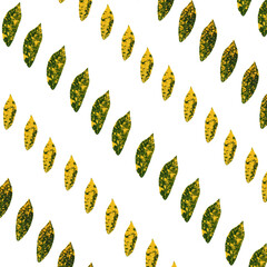 seamless background with yellow leaves