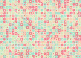 Abstract Geometric Pattern generative computational art illustration