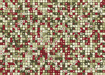 Fototapeta premium Abstract Geometric Pattern generative computational art illustration