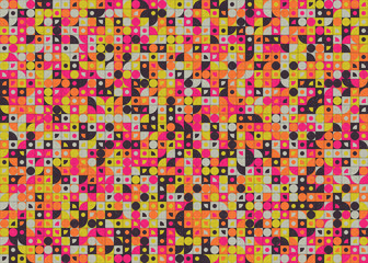 Abstract Geometric Pattern generative computational art illustration