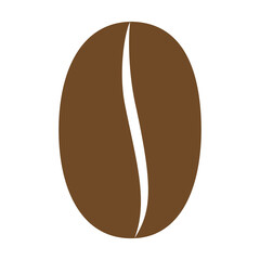 Obraz premium coffee bean icon vector illustration isolated on white