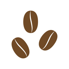 coffee bean icon isolated on white background vector
