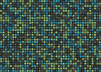 Abstract Geometric Pattern generative computational art illustration