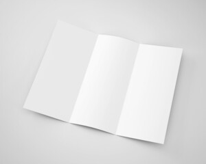 TriFold Brochure Mockup 3D Rendering Business Design