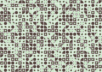 Abstract Geometric Pattern generative computational art illustration