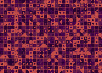 Fototapeta premium Abstract Geometric Pattern generative computational art illustration