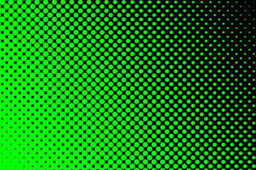 Trame Dégradé pointillé vert fond noir
