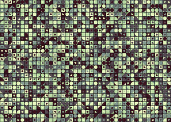 Fototapeta premium Abstract Geometric Pattern generative computational art illustration