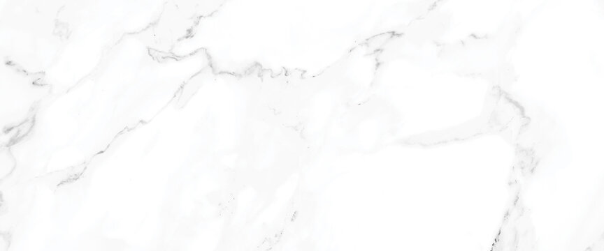 White Carrara Marble Texture Background With Curly Grey Colored Veins, It Can Be Used For Interior-Exterior Home Decoration And Ceramic Decorative Tile Surface, Wallpaper, Architectural Slab