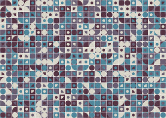 Fototapeta premium Abstract Geometric Pattern generative computational art illustration