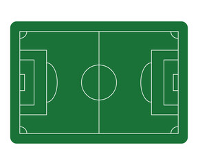 Soccer field, vector illustration