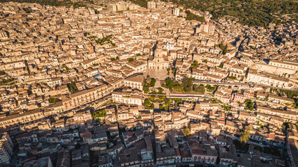 Wonderful View of Modica City Centre  from above, Ragusa, Sicili, Italy, Europe, World Heritage Site