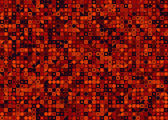 Abstract Geometric Pattern generative computational art illustration
