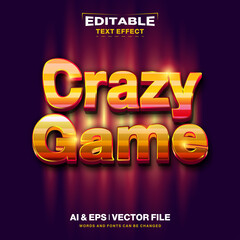 Crazy Game Editable Text Effect