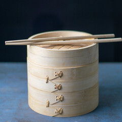 Freshly steamed dumplings