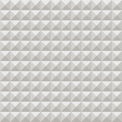 3d triangular pyramids, diamonds seamless pattern, abstract grey origami tile in ornament