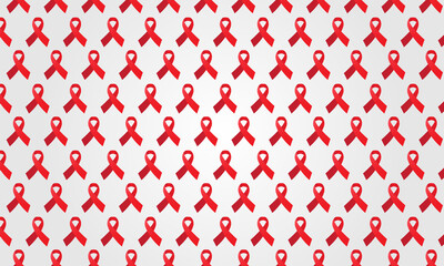 World AIDS Day Banner Background Illustration. Aids Awareness. World Aids Day concept. Red Ribbon. Vector illustration EPS10