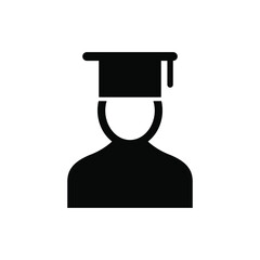 Student icon vector graphic
