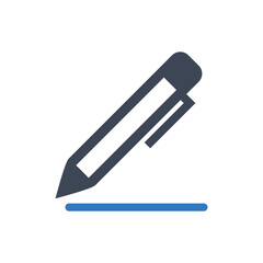 Pen icon vector graphic