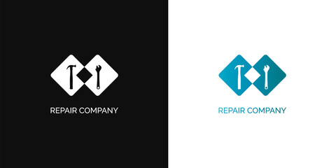 logo illustration for a repair or construction company