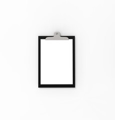 white blank photo frame