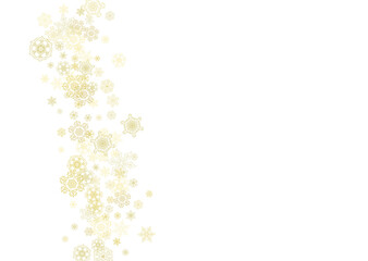 Christmas and New Year snowflakes