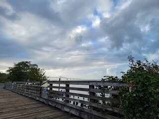 clouds over the city