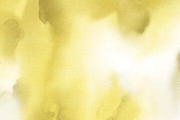 Watercolor Yellow Abstract Background Texture