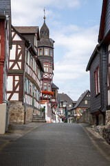 Obraz premium old half-timbered town of Braunfels in the Lahn-Dill district