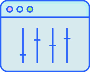 Control panel Isolated Vector icon which can easily modify or edit

