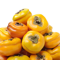 persimmon on a white background