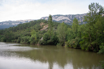 Fototapeta na wymiar The Ebro River in Burgos