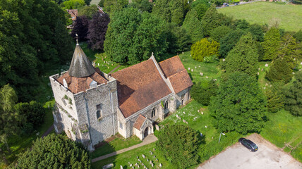 Aerial View of Church