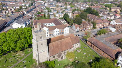 Aerial View of Church