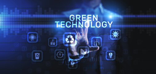 Fototapeta premium Green technology renewable energy eco friendly ecology saving zero waste.