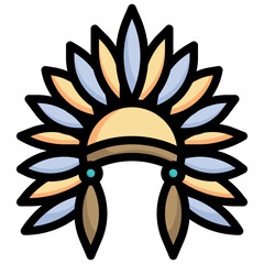 INDIAN HAT filled outline icon,linear,outline,graphic,illustration