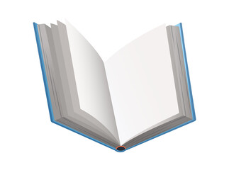  book. Learning or education concept. Design of empty book or notebook. Isolated symbol on a white background
