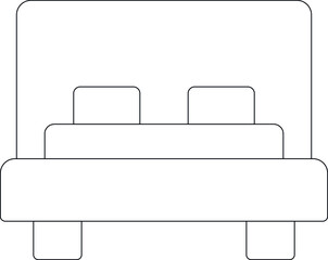 honeymoon icon bed room and bed