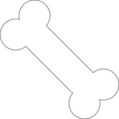 experiment icon bone  and dog